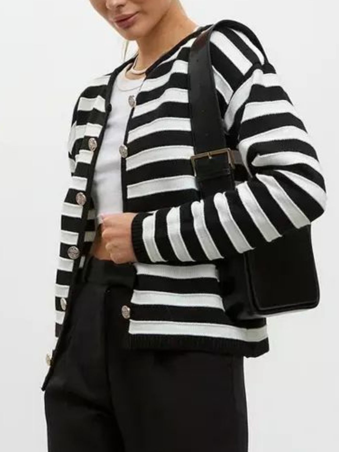 Stilla | Faldende skulder langærmet cardigan