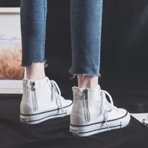 Stilla | Fashionable Hidden Heel Canvas Shoes til kvinder