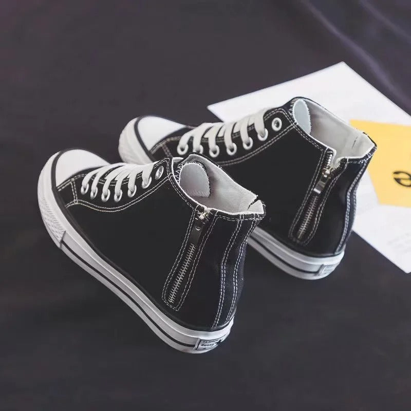 Stilla | Fashionable Hidden Heel Canvas Shoes til kvinder