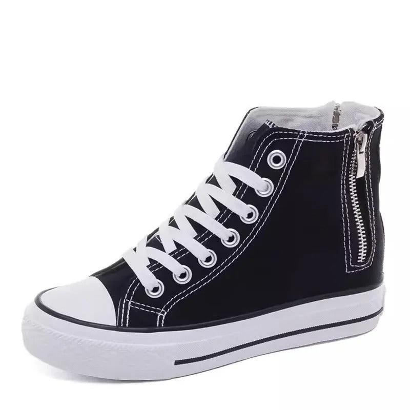 Stilla | Fashionable Hidden Heel Canvas Shoes til kvinder