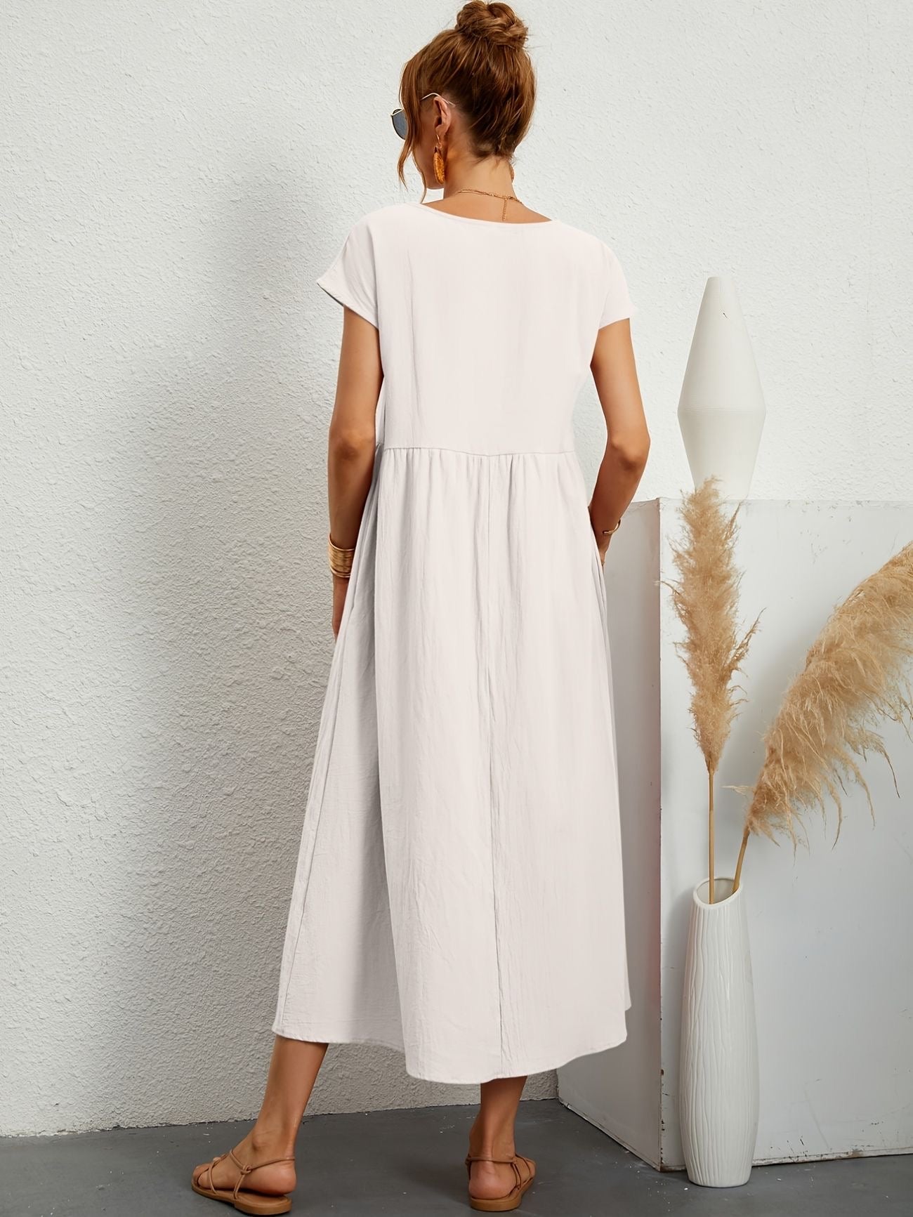 Stilla | O-Neck Casual Dress