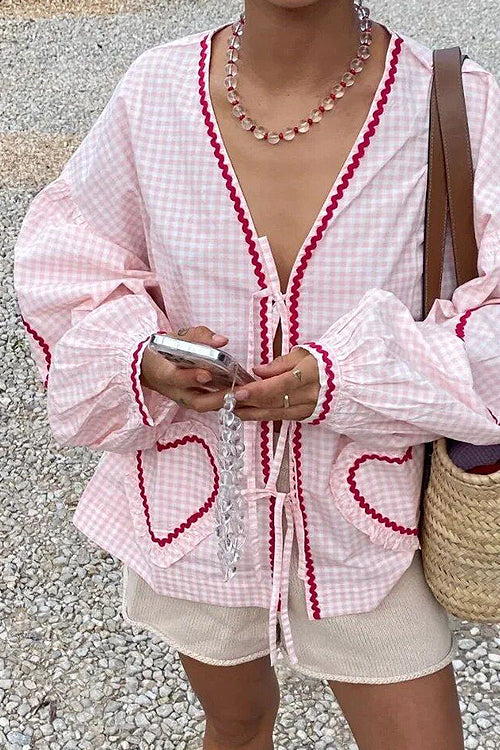 Stilla | Perfectly You Bind Front Gingham Til Toppen 10 Farver