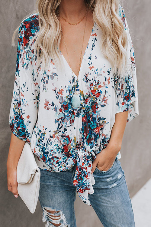 Stilla | Real Charmer Shivering Print Bowknot Skjorte