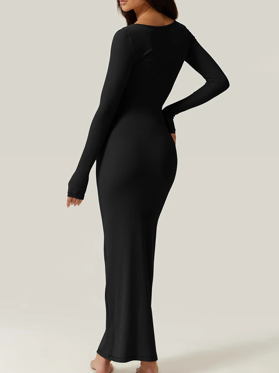 Stilla | Slank Ribbede Bodycon Kjole til Kvinder Online Hot Salg