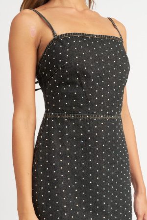 Stilla | Tal Rhinestone Mini Kjole