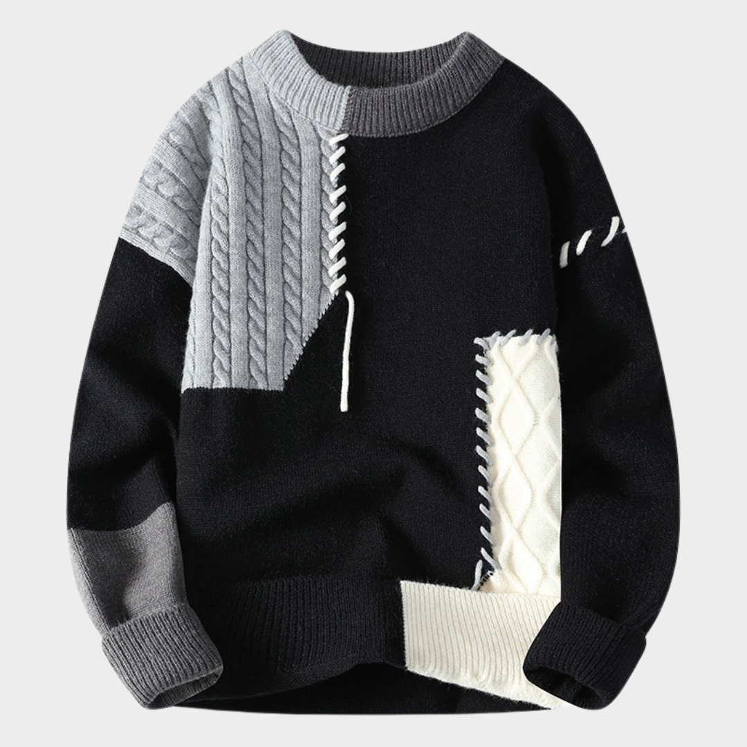 Stilla | Patchwork-Pullover Rabat