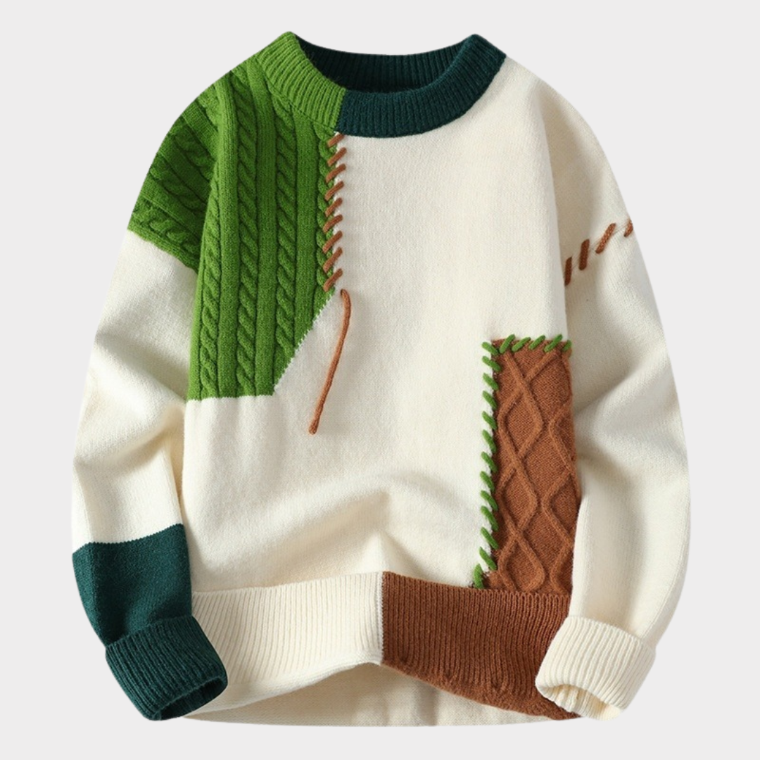 Stilla | Patchwork-Pullover Rabat