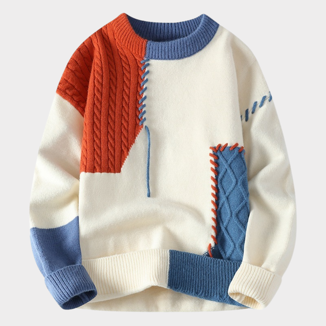 Stilla | Patchwork-Pullover Rabat