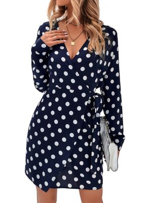 Stilla | Polka Dot Midi Kjole Mode