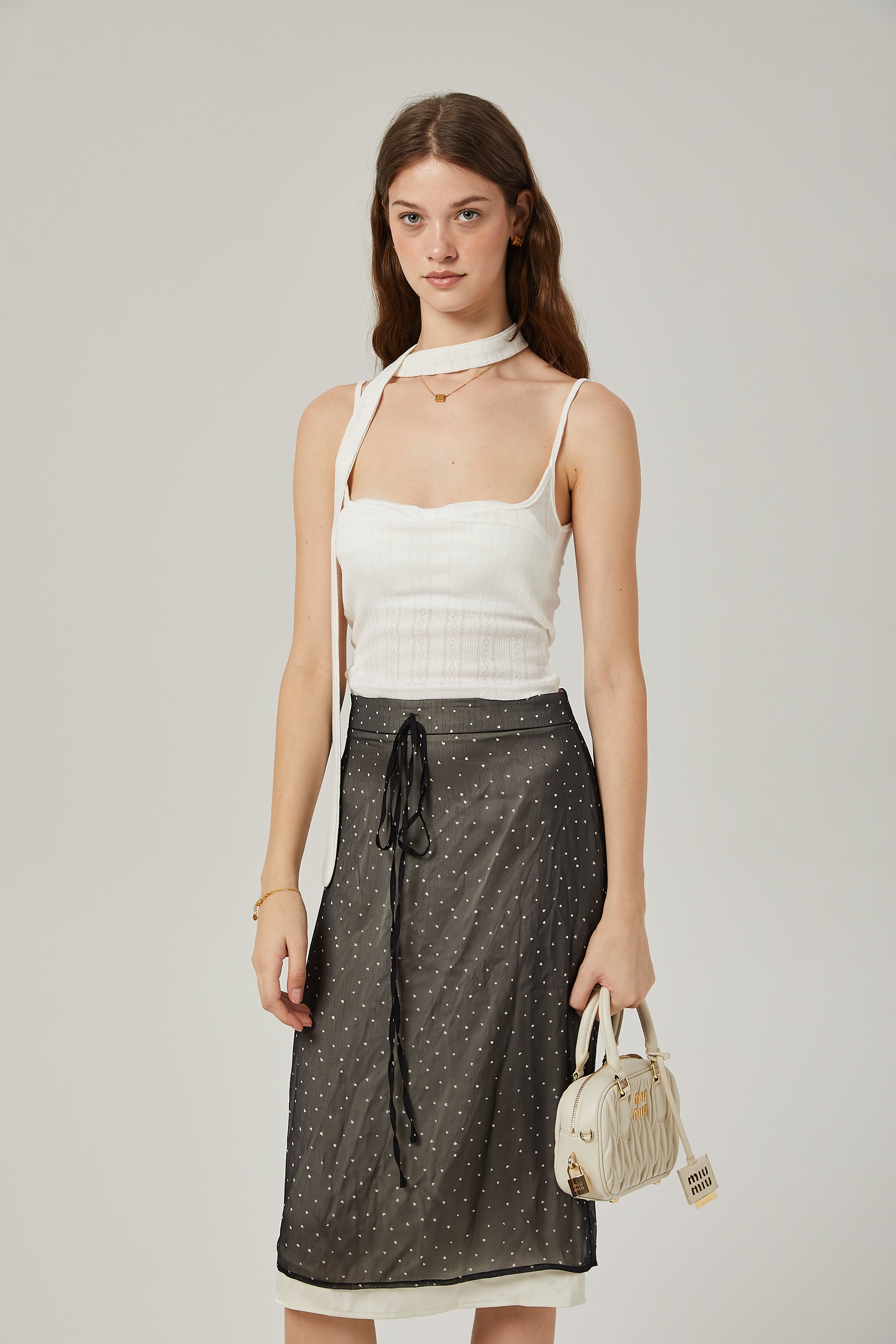Stilla | Båndstribe Print Top