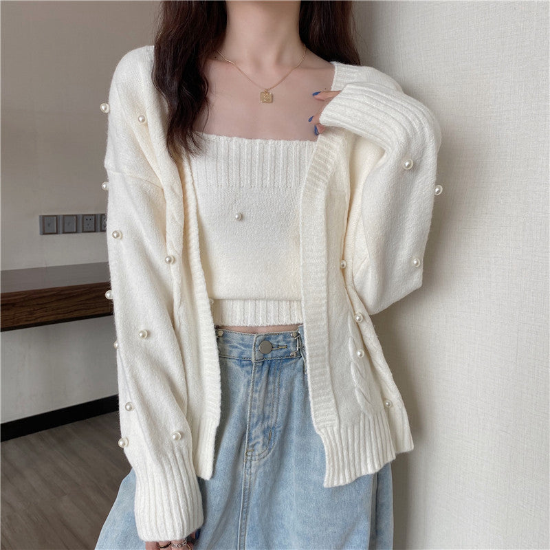 Stilla | Enfarvet Pullover Frakke Strik Cami Top Online salg