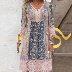 Stilla | Retro Kjole Med Spitze Online