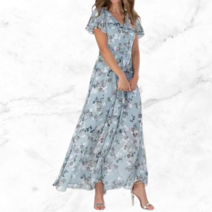 Stilla | Charmerende Damekjole Vintage Blomsterkjole Figurvenlig Design