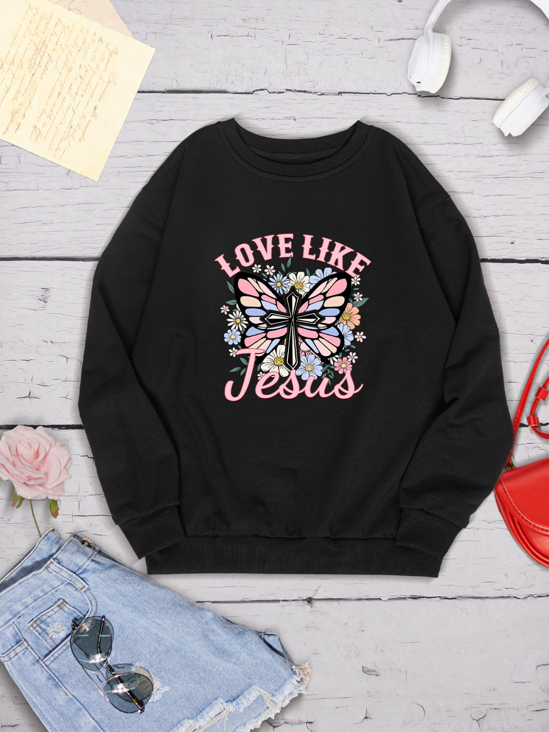 Stilla | Like Jesus Rund Hals Sweatshirt