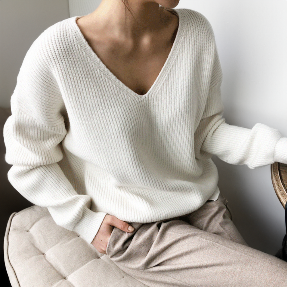 Stilla | Pullover i blødt strikmix