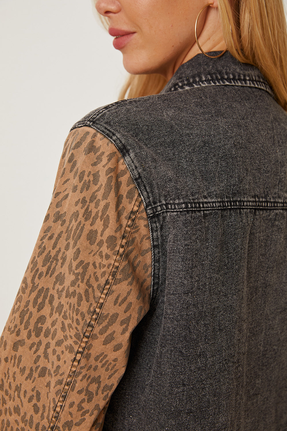 Stilla | Raw Hem Pocketed Denim Jakke Hot på udsalg