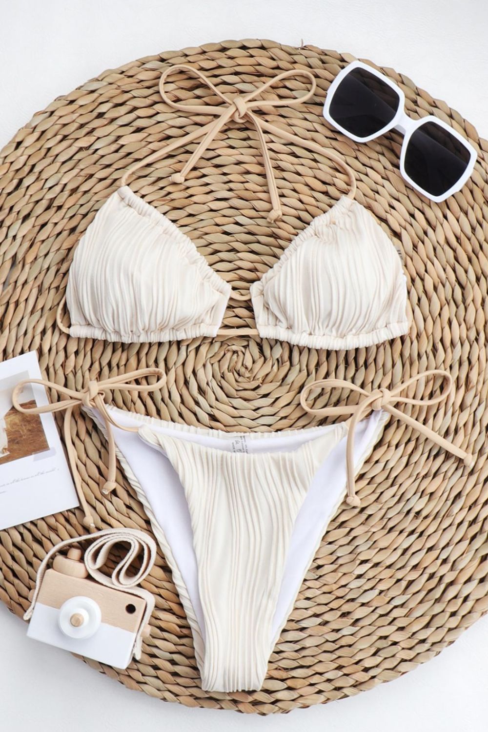 Stilla | Halterneck Tied Bikini Set