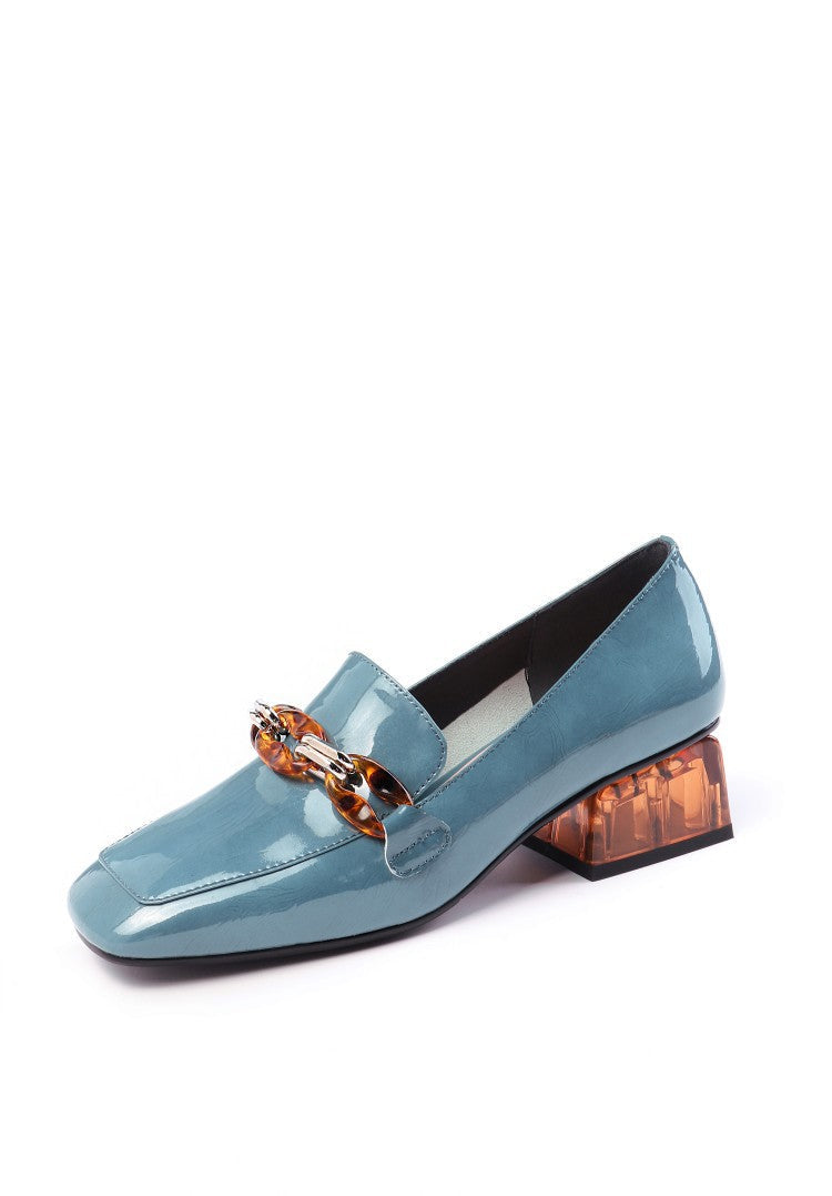 Stilla | Lav Block Hæl Loafers