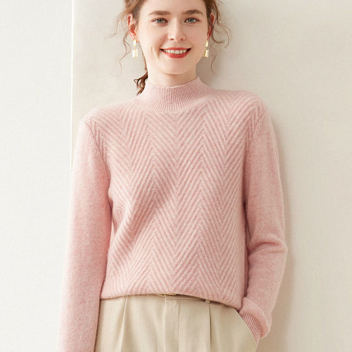 Stilla | Pullover Med Ståkrave, Kort, Bred