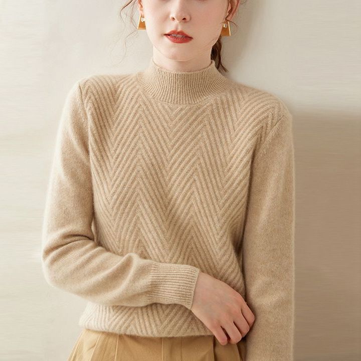 Stilla | Pullover Med Ståkrave, Kort, Bred