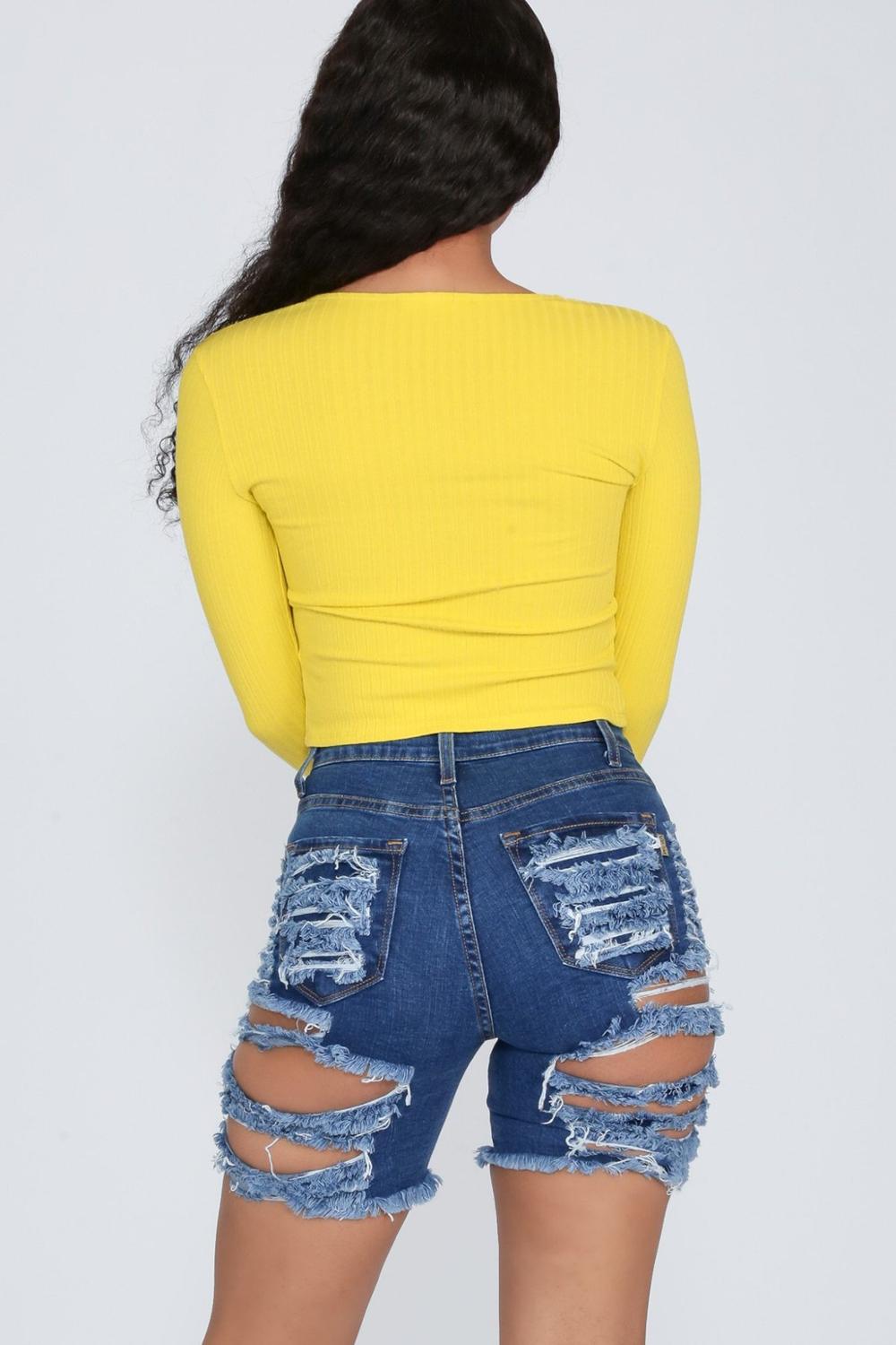 Stilla | Rivet Høj Talje Denim Shorts