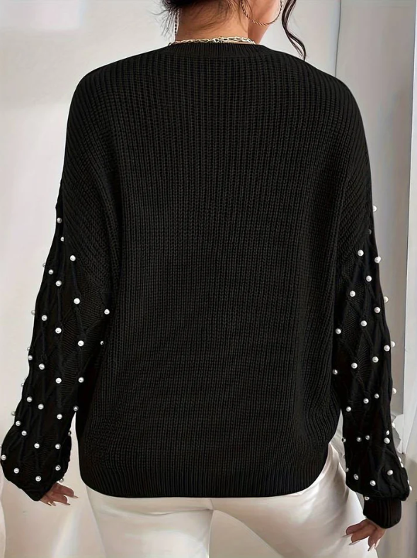 Stilla | Strikket Sweater til Kvinder med Perler Online nu