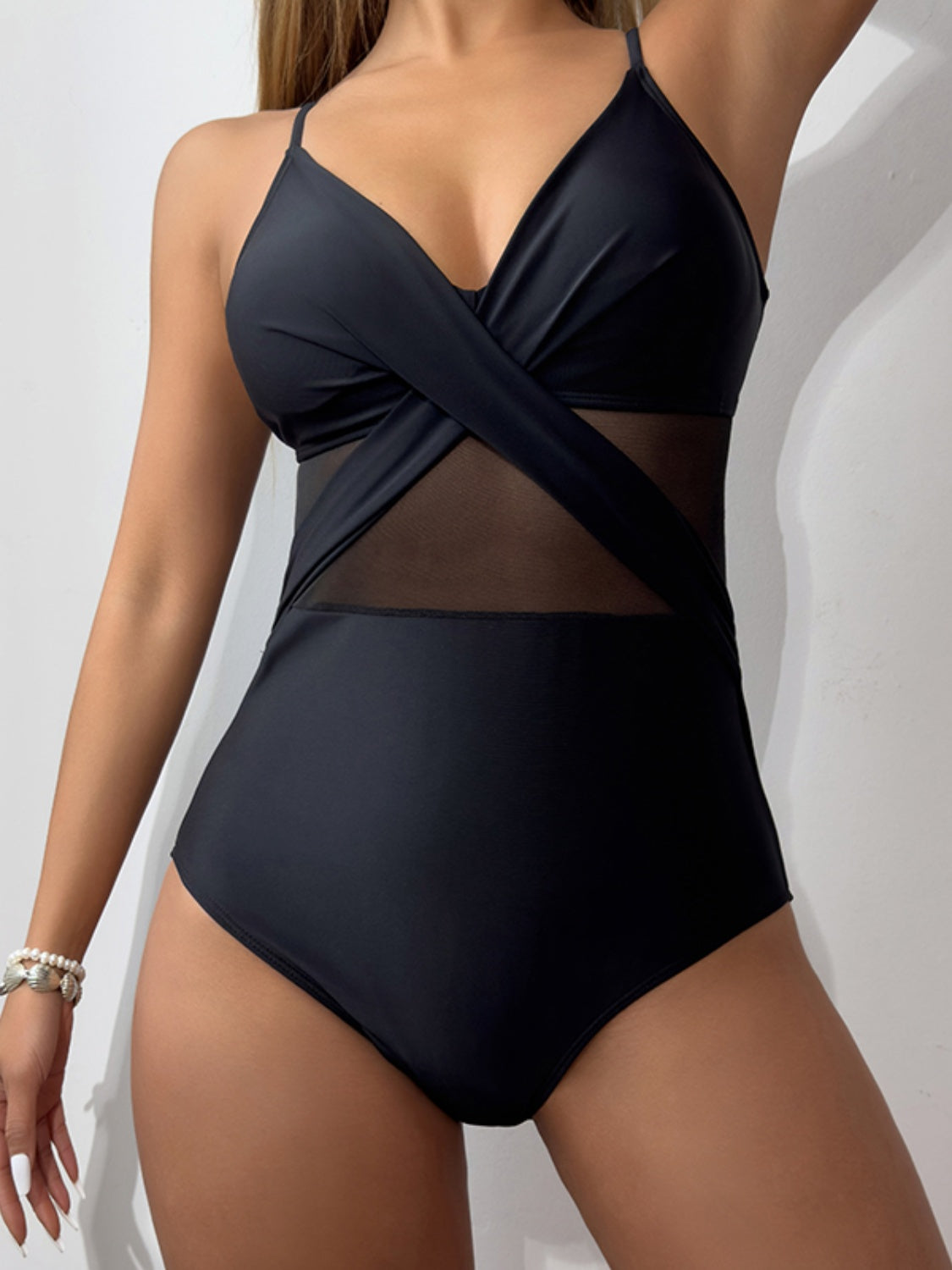 Stilla | Hals Spaghetti Strop One-piece Badetøj Online Hot Salg