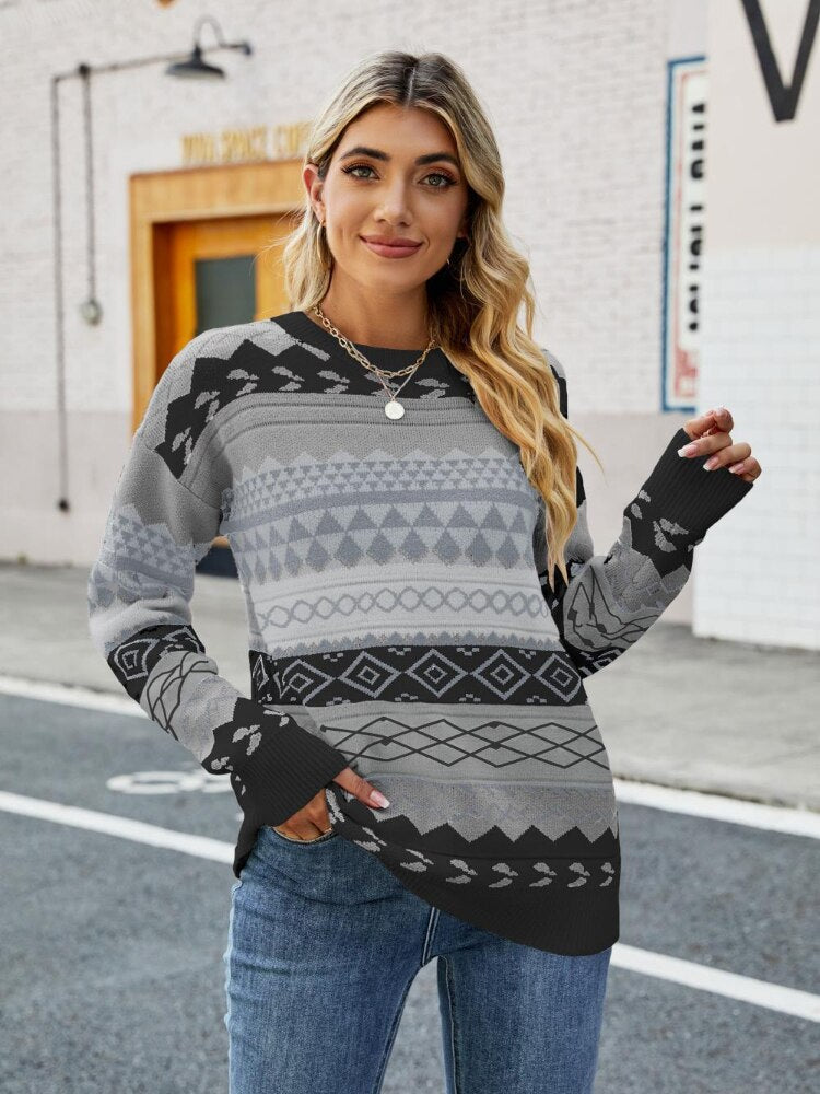 Stilla | Elegante Vintage-striktrøje