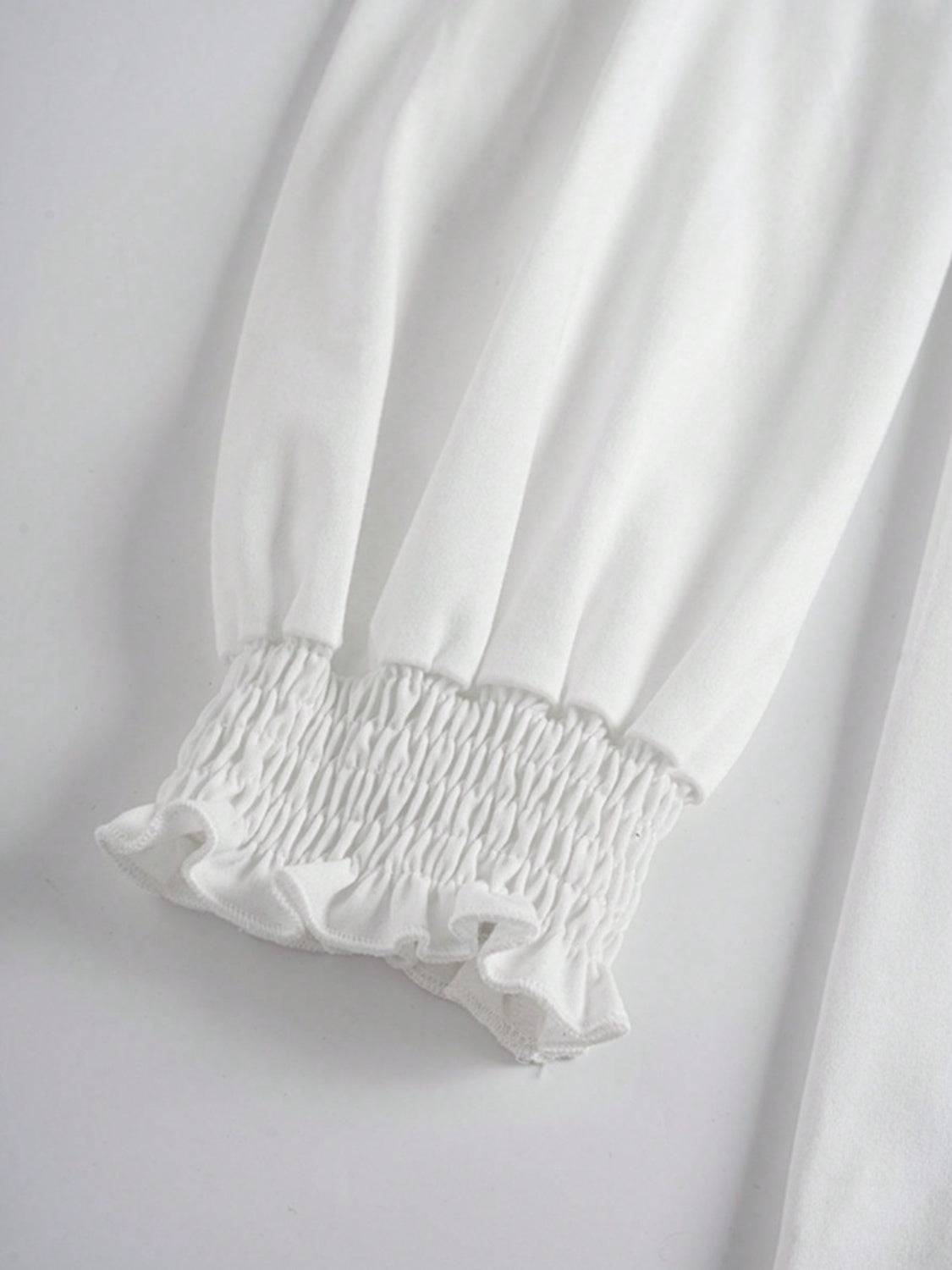 Stilla | Flæse Manchet Rund Hals Lange Ærmer T-Shirt