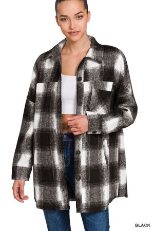 Stilla | Garnfarvet Tartan Langline Shacket