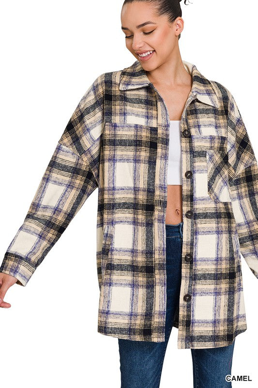 Stilla | Garnfarvet Tartan Langline Shacket