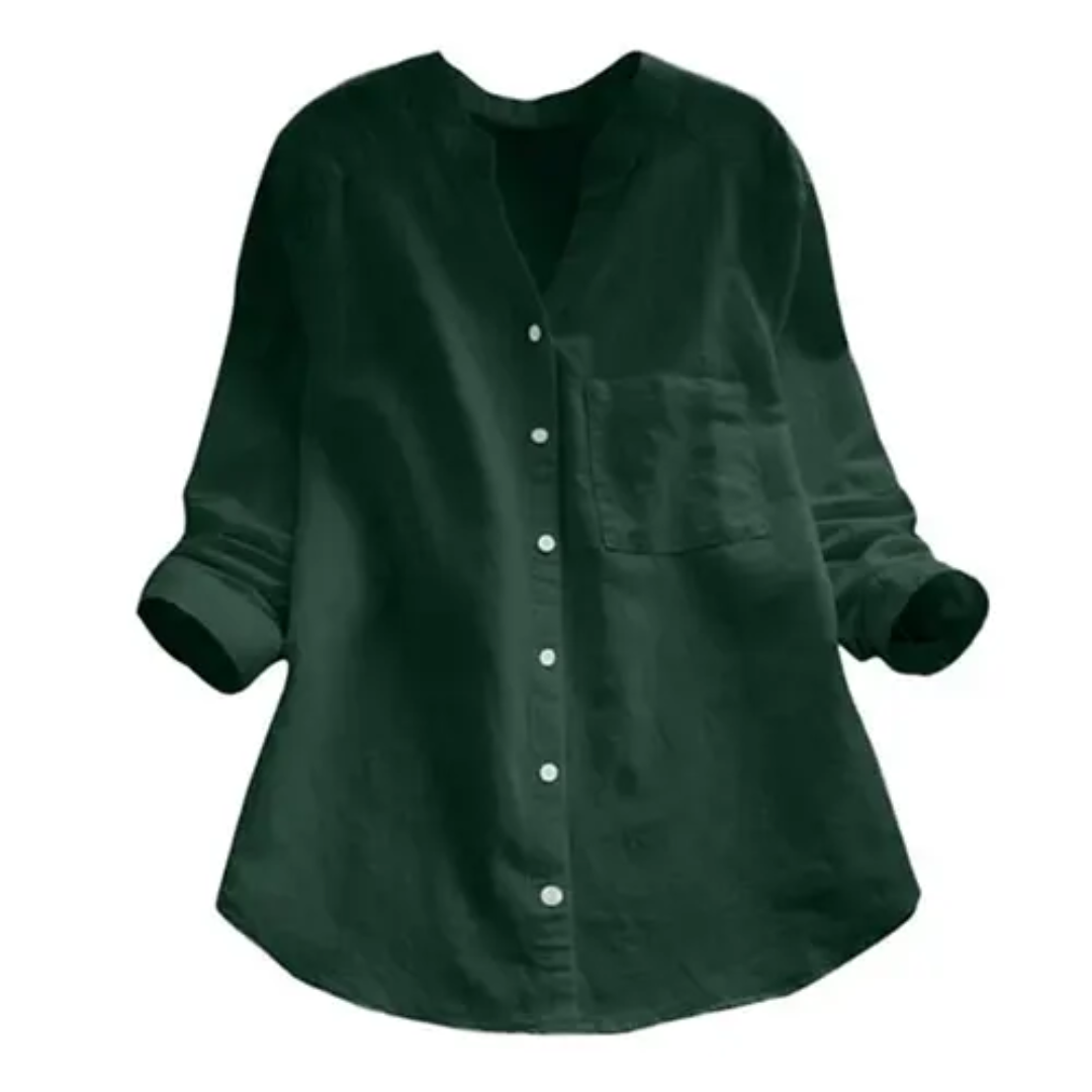 Stilla | Knapbluse Med Lange Ærmer Sommer
