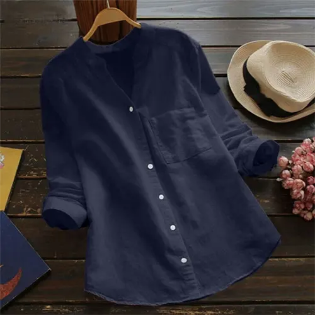 Stilla | Knapbluse Med Lange Ærmer Sommer