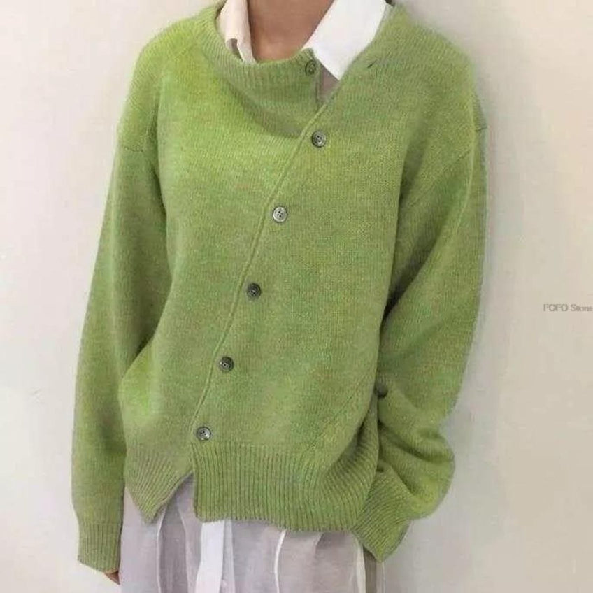 Stilla | Luksuriøs Cashmere Strikketrøje Med Knaplukning