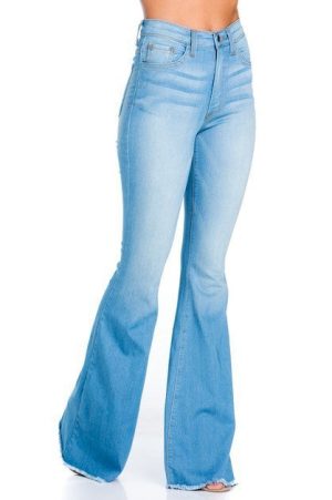 Stilla | Bell Bottom Jean I Lys Denim Hot på udsalg