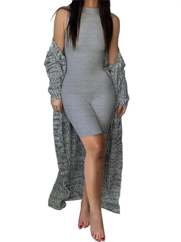 Stilla | Dame fritidsdragt ærmeløs slim fit høj talje sport jumpsuit