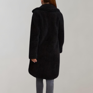Stilla | Løs Teddyjakke med Hætte Fluffy Fleece Hyggelig & Varm