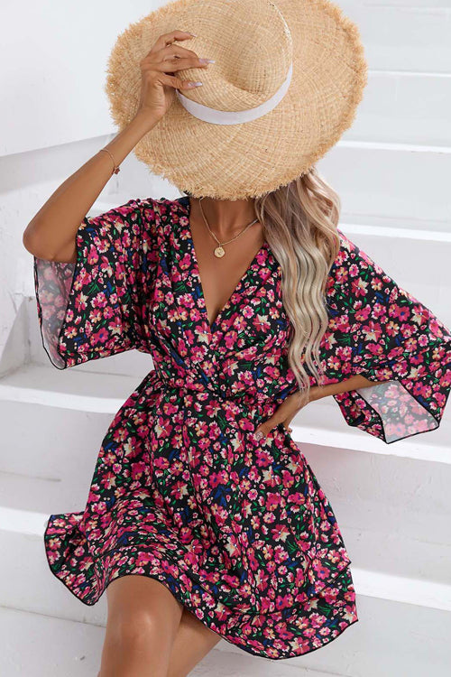 Stilla | Elsk Modigt Blomstret Print Mini Kjole