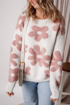 Stilla | Dame Sweater Med Bred Skulderområde