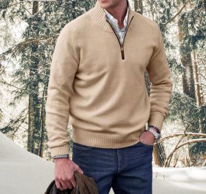 Stilla | Elegant lynlås sweatshirt