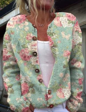 Stilla | Elegant Vest Med Blomstertryk
