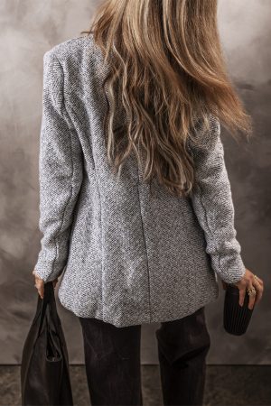 Stilla | Herringbone Jakke Uldblanding Klassisk & Komfortabel