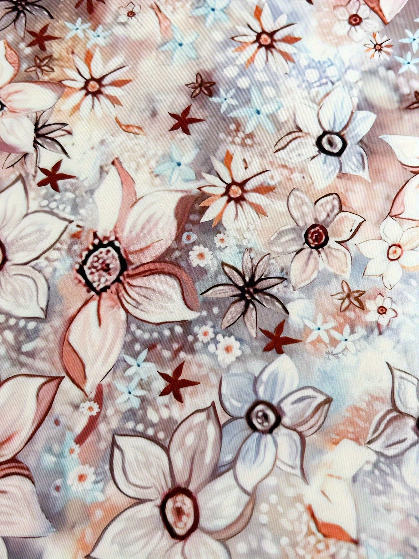 Stilla | Sommerskjorte Blomsterprint V-Hals Uden Ærmer Online Hot Salg