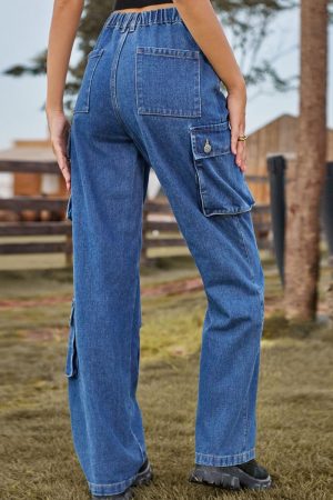 Stilla | Fit Lange Jeans Med Lommer