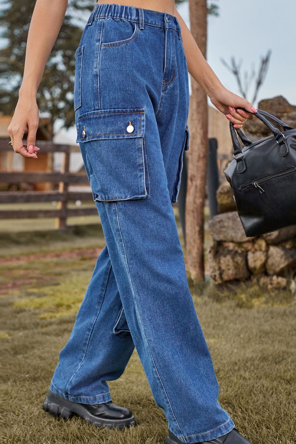 Stilla | Fit Lange Jeans Med Lommer