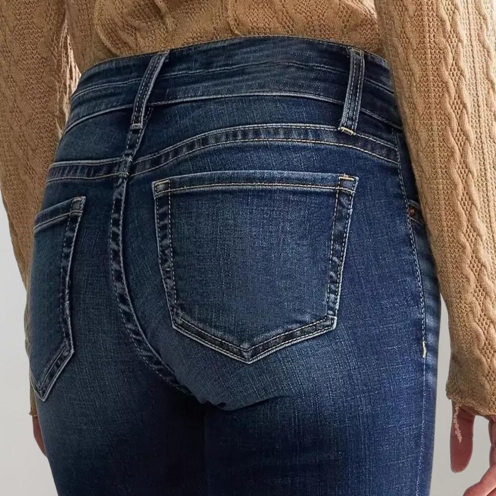 Stilla | Flare Jeans med Høj Talje Denim Klassisk & Elegant