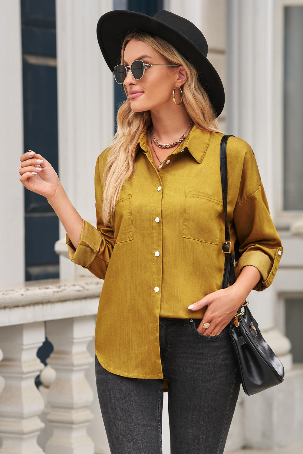 Stilla | Knap-op Krave Denim Top