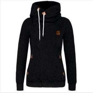 Stilla | Trendy Side Zip Drawstring Hættetrøje