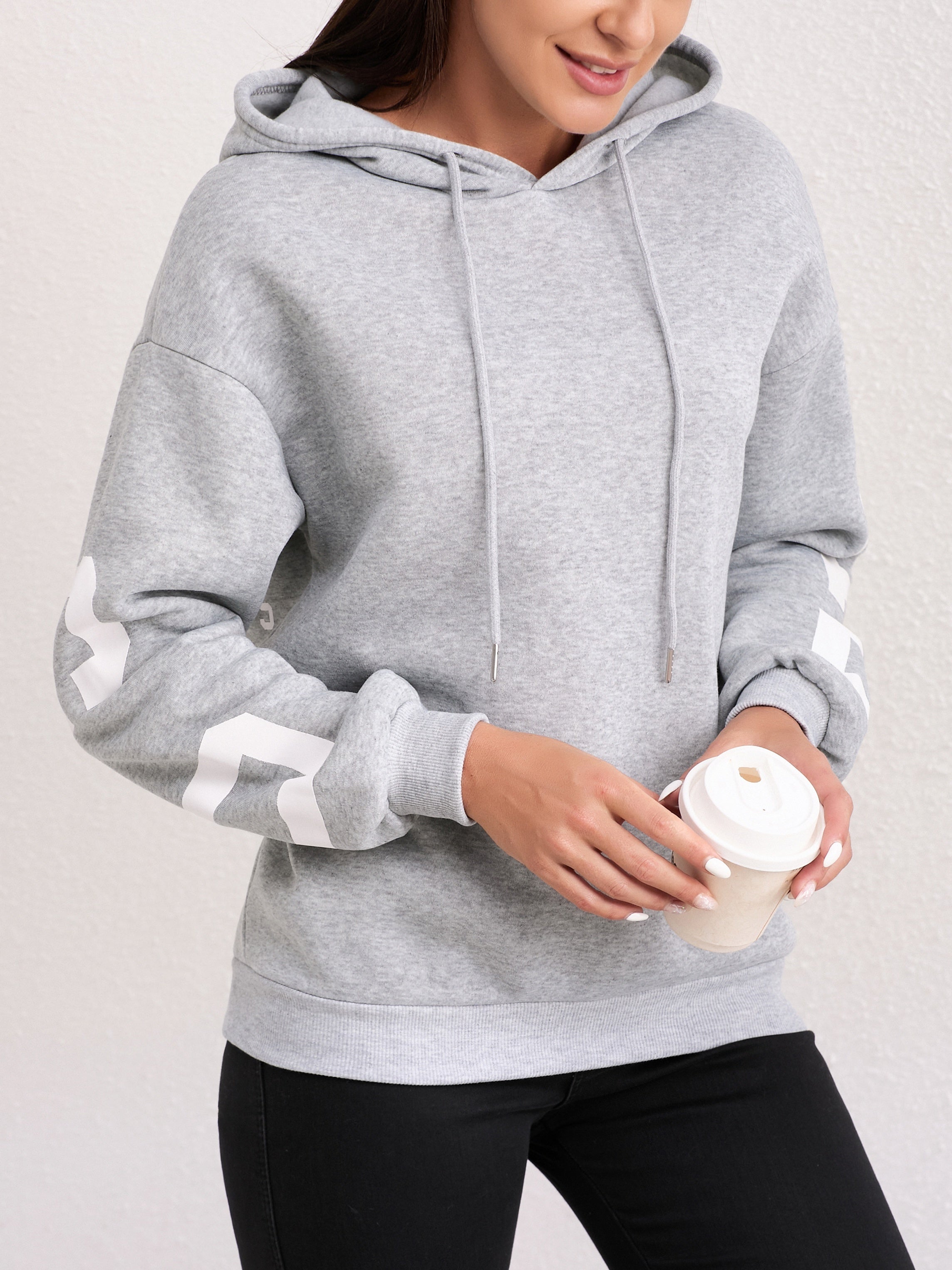 Stilla | Hættetrøje med Print Bomuld Chicago New York Design Online salg