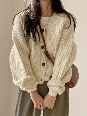Stilla | Pullover af groft strik i vintage stil Mode